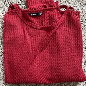 Cut out drop shoulder blouse